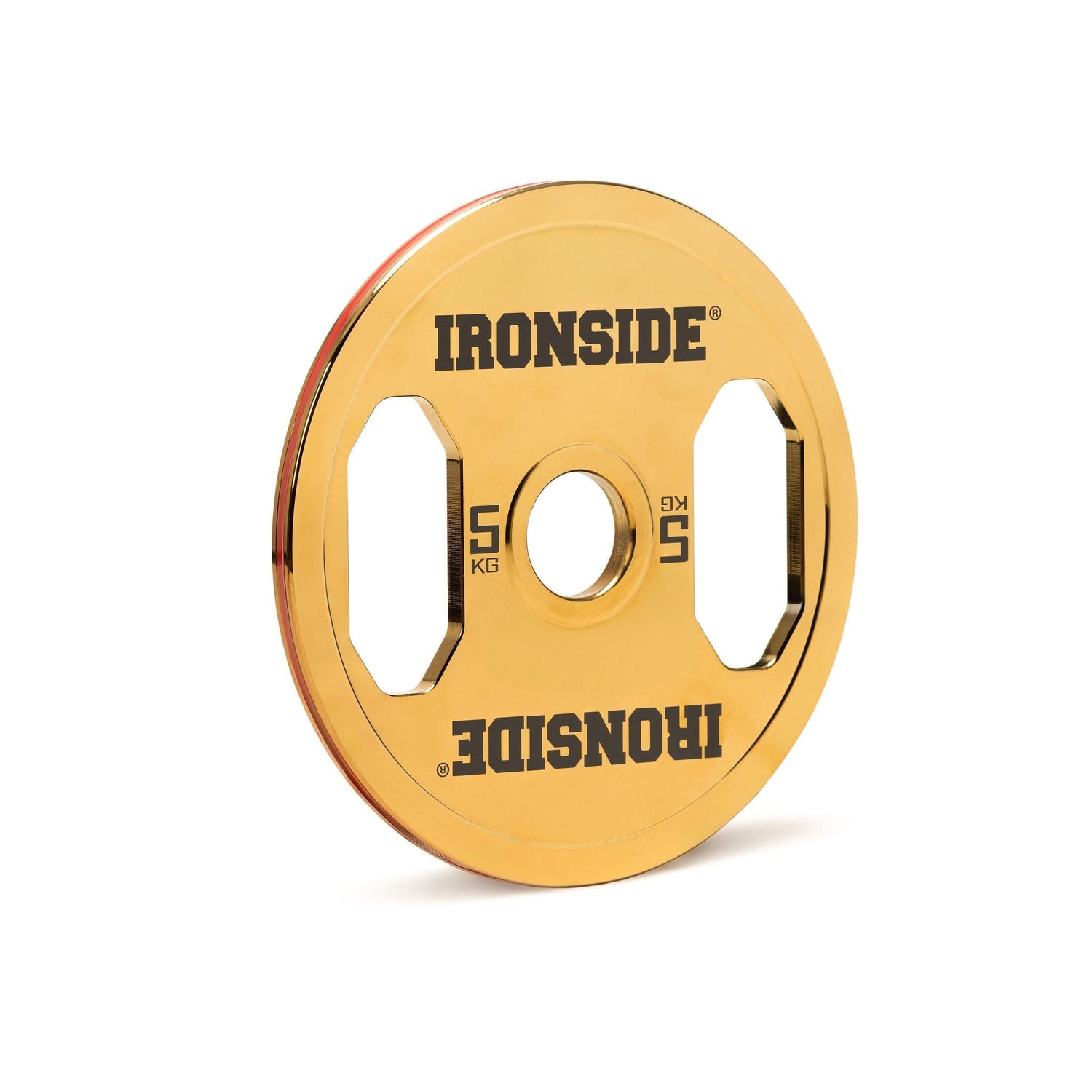IRONSIDE Gold Chrome Olympic Plates (5–25 KG) Olympic Weight Plates IRONSIDE FITNESS CANADA 5 KG