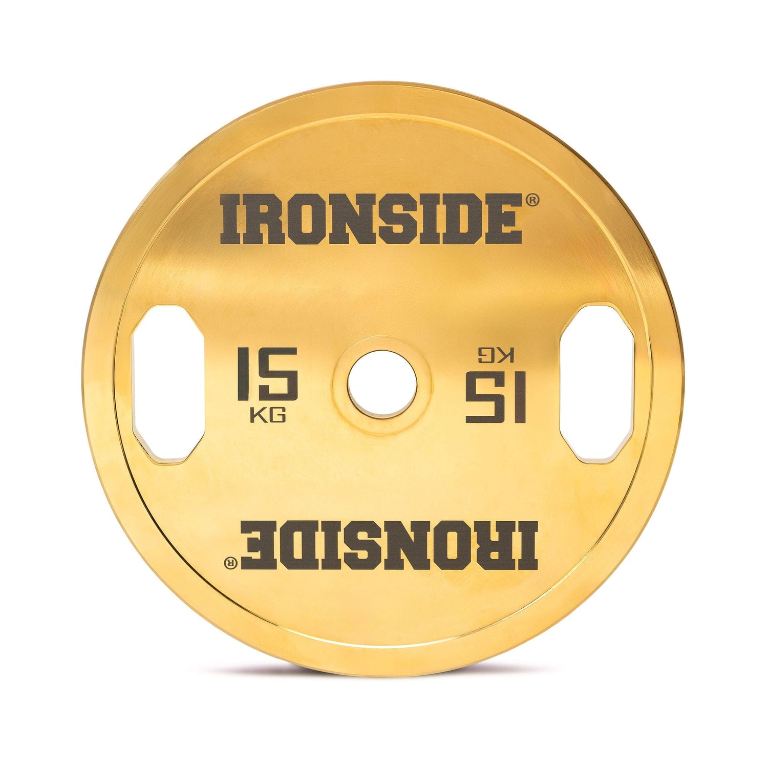 IRONSIDE Gold Chrome Olympic Plates (5–25 KG) Olympic Weight Plates IRONSIDE FITNESS CANADA