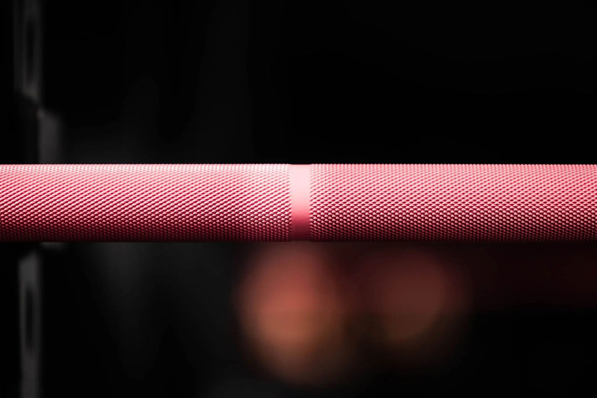 Olympic Barbell – 35 lb – Multipurpose Training Bar – Phoenix (Pink) – IRONSIDE Olympic Barbells IRONSIDE FITNESS CANADA