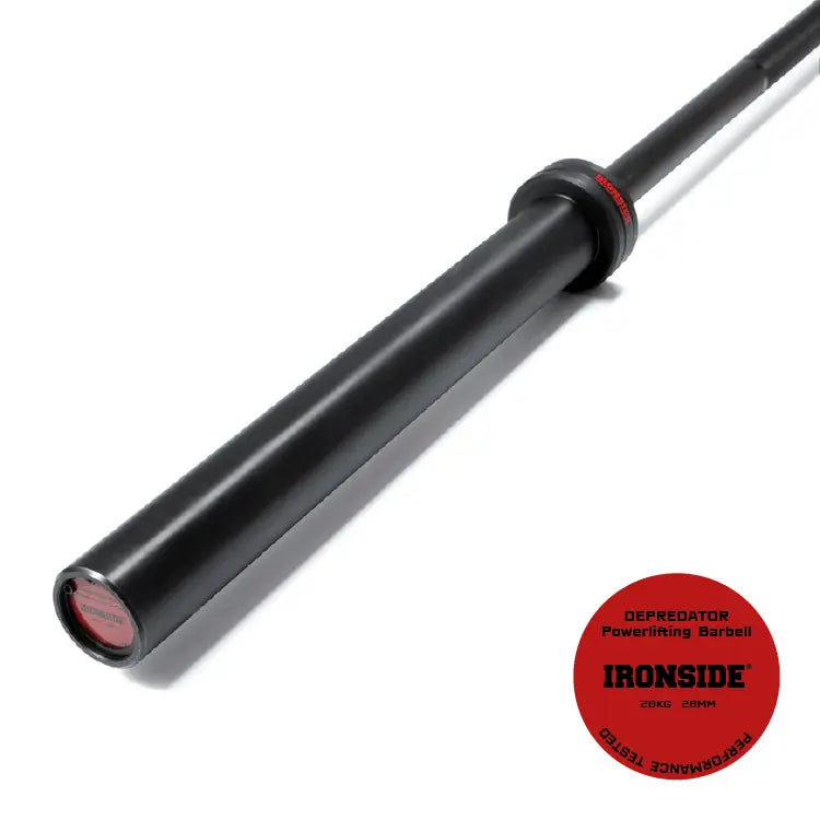 Powerlifting Barbell – 45 lb – 6’5 Competition Bar – IRONSIDE Olympic Barbells IRONSIDE FITNESS CANADA
