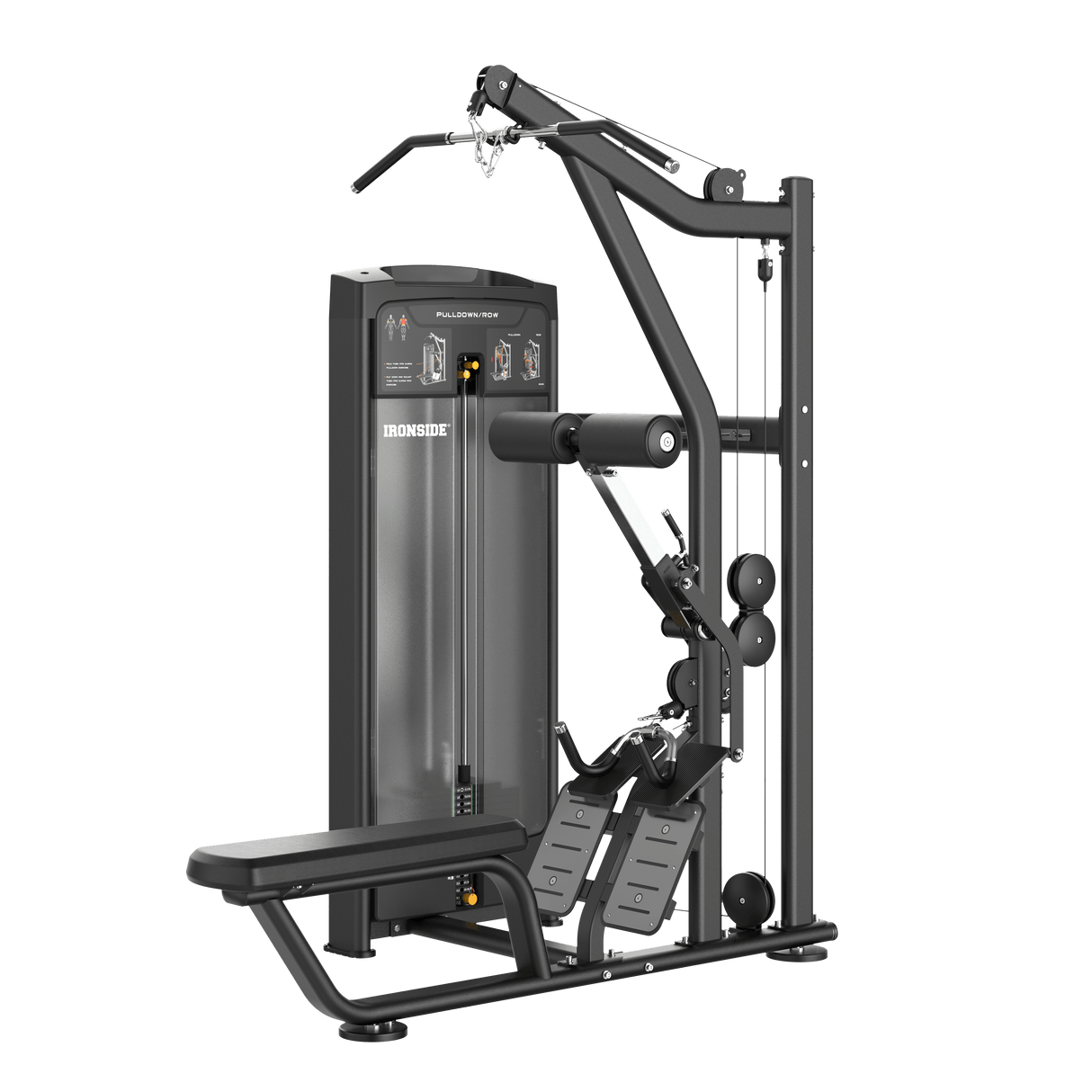 IRONSIDE Luxe Dual Lat Pulldown and Seated Row Machine Strength Machines IRONSIDE FITNESS CANADA