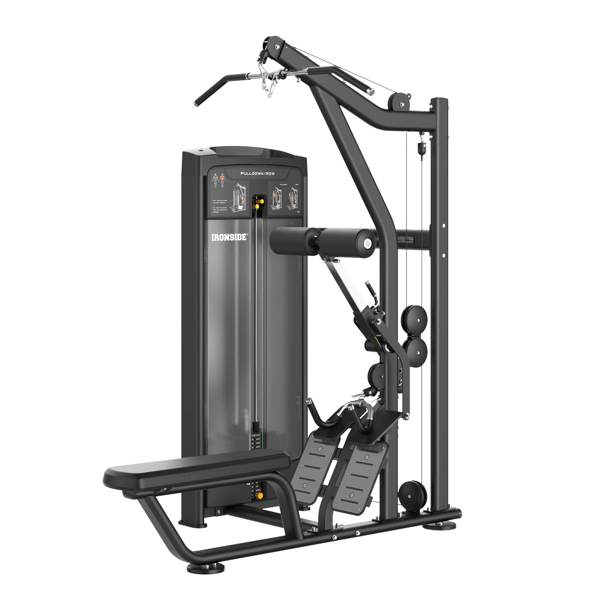 IRONSIDE Luxe Dual Lat Pulldown and Seated Row Machine Strength Machines IRONSIDE FITNESS CANADA