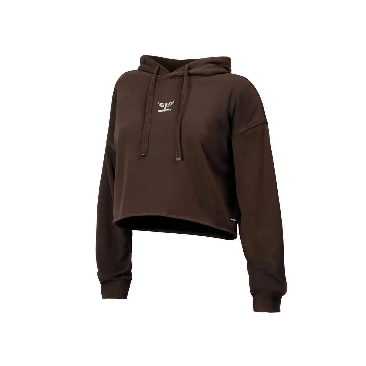 IRONSIDE Women’s Cropped Hoodie Activewear IRONSIDE FITNESS CANADA Chocolate xs