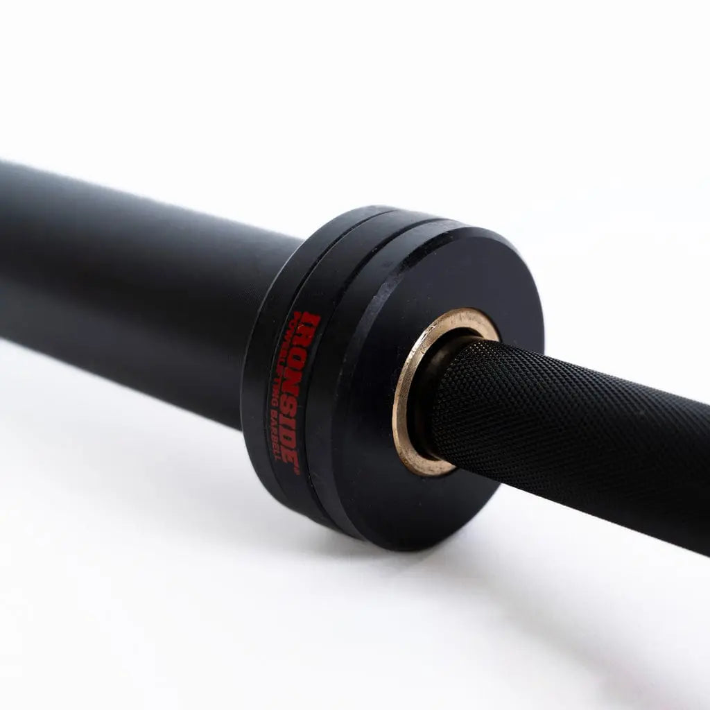 Powerlifting Barbell – 45 lb – 6’5 Competition Bar – IRONSIDE Olympic Barbells IRONSIDE FITNESS CANADA