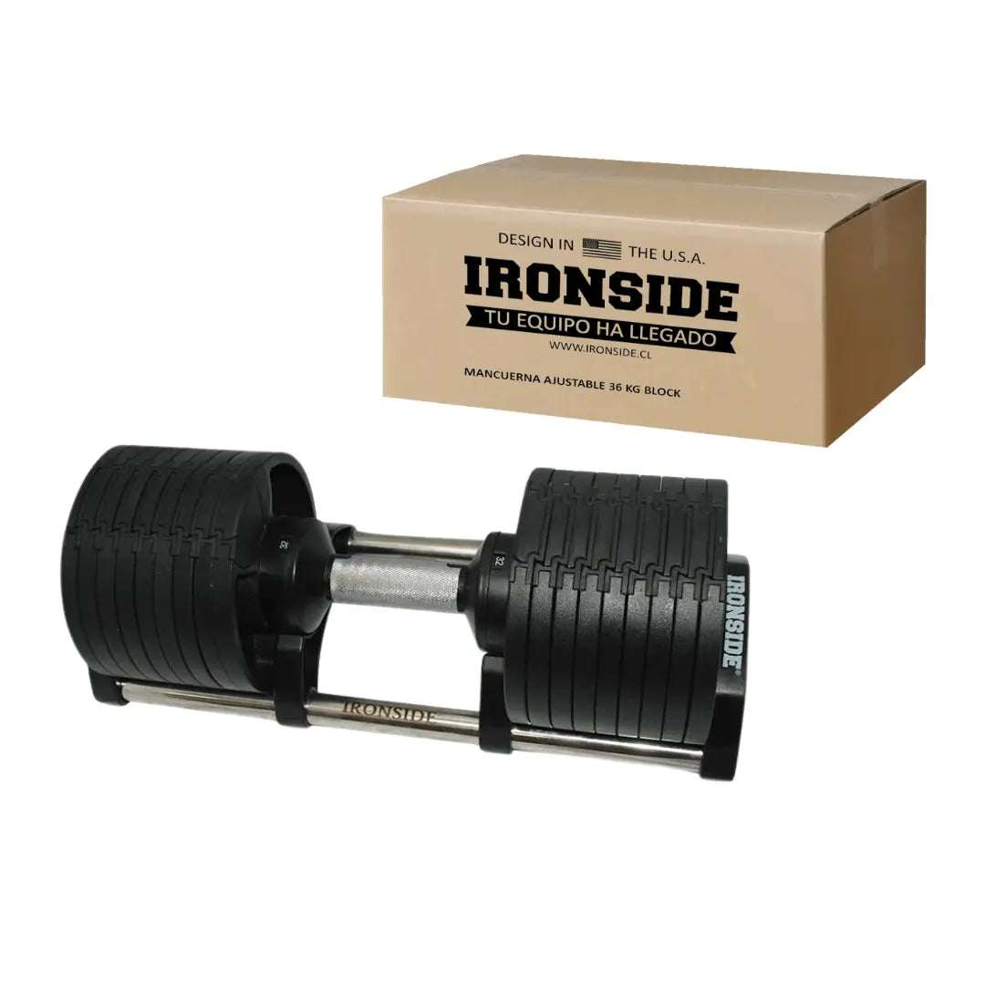 IRONSIDE Block Adjustable Dumbbell Dumbbells IRONSIDE FITNESS CANADA 36 Kg - 79 Lb (Unit)