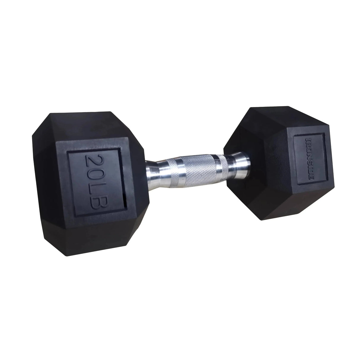 IRONSIDE Rubber Hex Dumbbells 5 to 100 lb (Single) Dumbbells IRONSIDE FITNESS CANADA 20 Lb (Unit)
