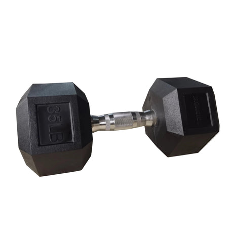 IRONSIDE Rubber Hex Dumbbells 5–100 lb (Single) Dumbbells IRONSIDE FITNESS CANADA 35 Lb (Unit)