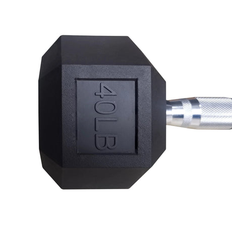IRONSIDE Rubber Hex Dumbbells 5–100 lb (Single) Dumbbells IRONSIDE FITNESS CANADA
