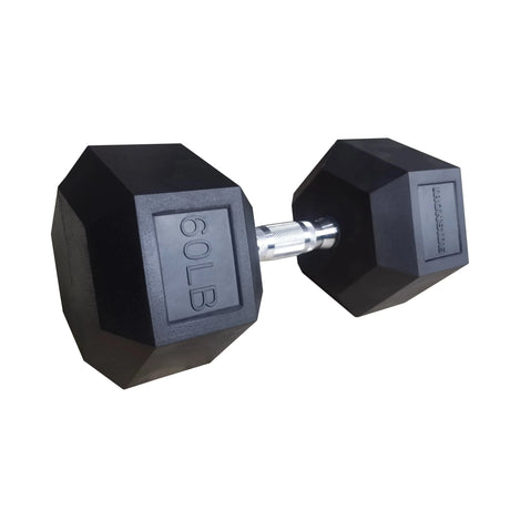 IRONSIDE Rubber Hex Dumbbells 5–100 lb (Single) Dumbbells IRONSIDE FITNESS CANADA 60 Lb (Unit)