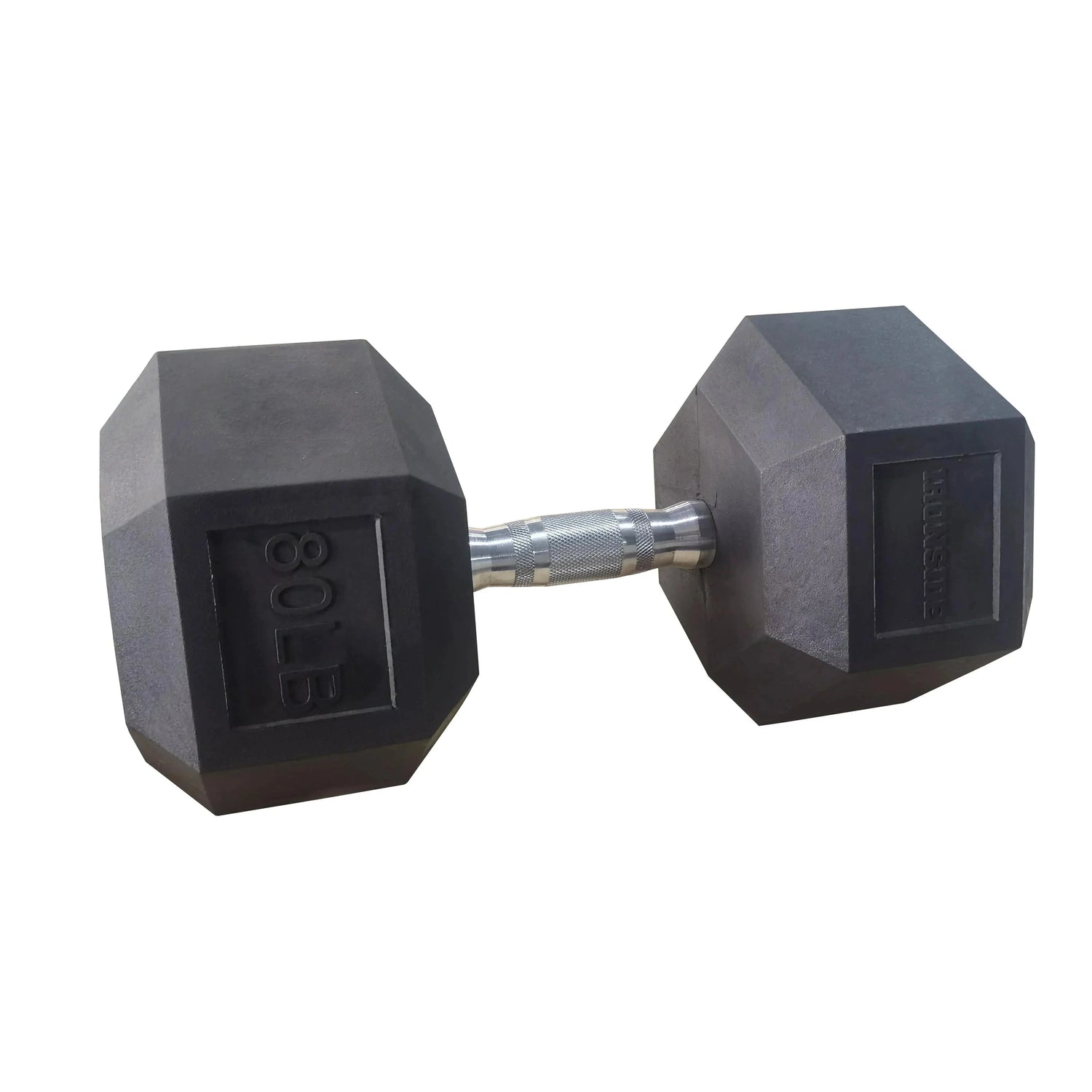 IRONSIDE Rubber Hex Dumbbells 5–100 lb (Single)