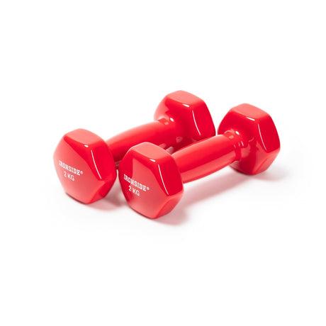 IRONSIDE Vinyl Dumbbell Set (1–5 kg Pairs) + Rack Dumbbells IRONSIDE FITNESS CANADA