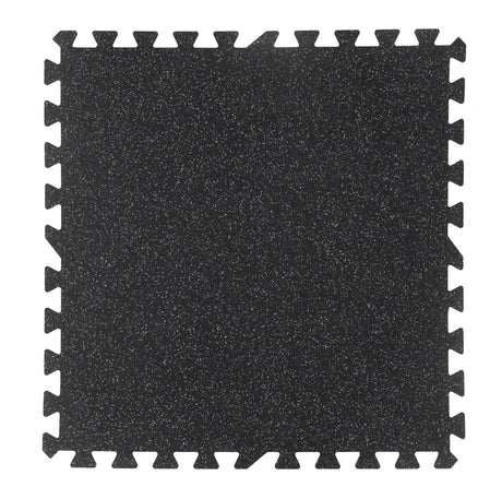 IRONSIDE Interlock EPDM Gym Flooring Black/Grey 8mm Gym Flooring IRONSIDE