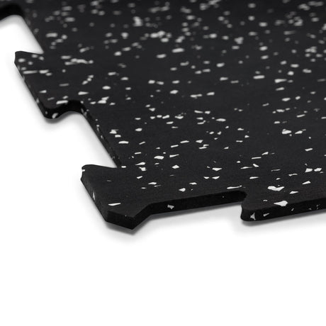 IRONSIDE Interlock EPDM Gym Flooring Black/Grey 8mm Gym Flooring IRONSIDE