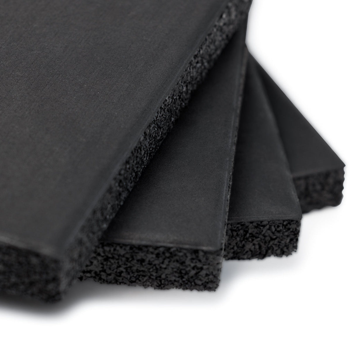 IRONSIDE 4-Pack Premium Rubber Floor Tiles 50x50x2.5cm Gym Flooring IRONSIDE FITNESS CANADA