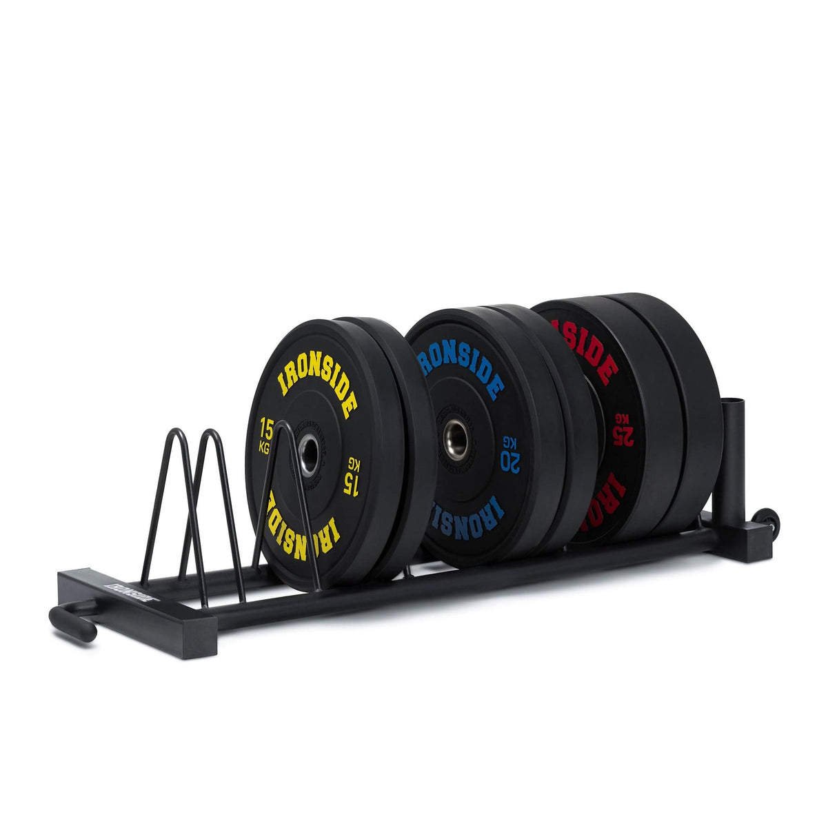 IRONSIDE Horizontal Olympic Bar & Plate Rack Gym Storage IRONSIDE FITNESS CANADA