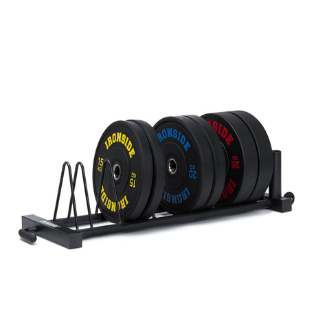 IRONSIDE Horizontal Olympic Bar & Plate Rack Gym Storage IRONSIDE FITNESS CANADA