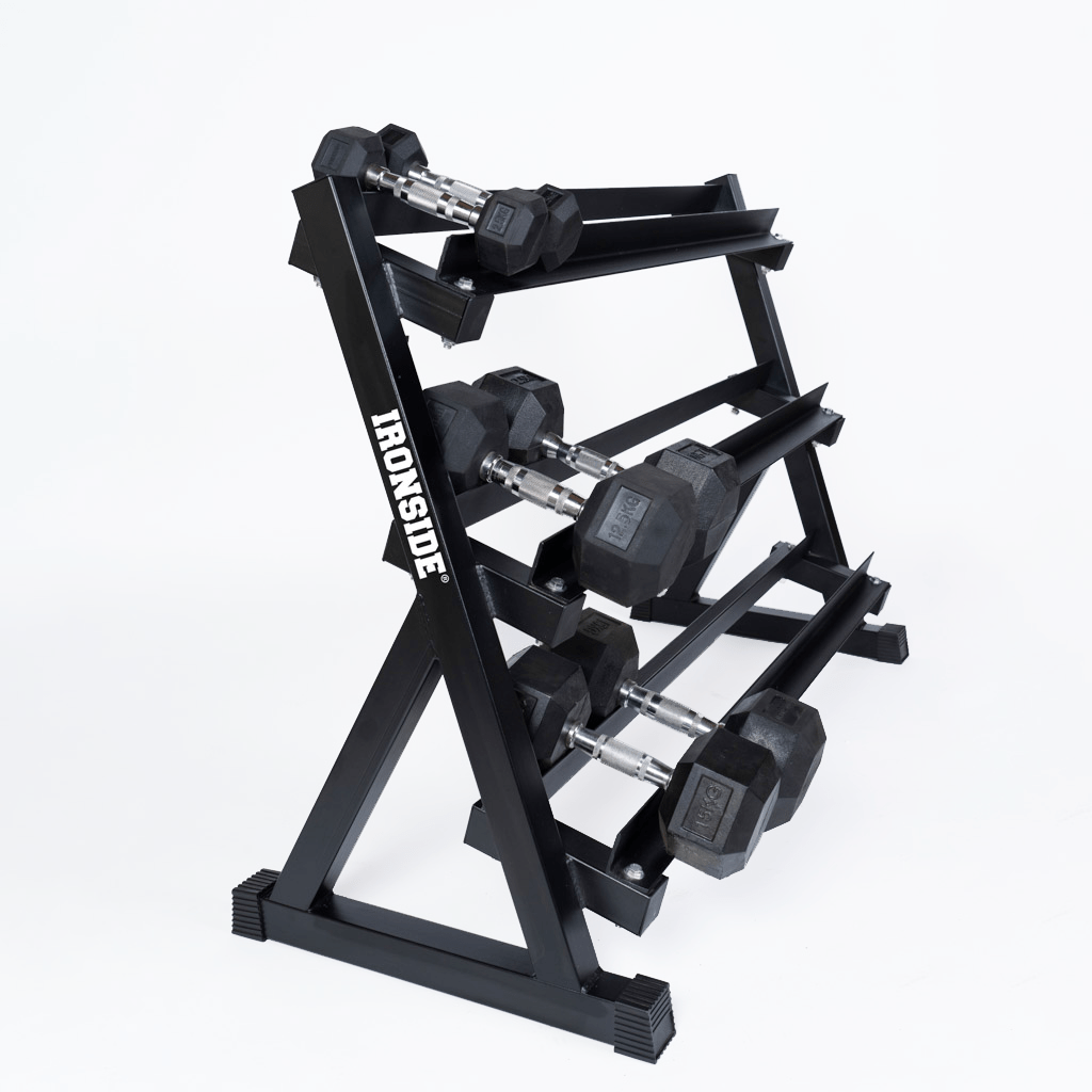 IRONSIDE Horizontal Dumbbell Storage Rack Gym Storage IRONSIDE FITNESS CANADA