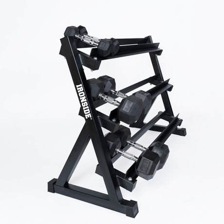 IRONSIDE Horizontal Dumbbell Storage Rack Gym Storage IRONSIDE FITNESS CANADA