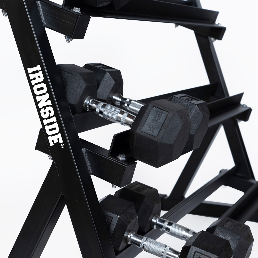 IRONSIDE Horizontal Dumbbell Storage Rack Gym Storage IRONSIDE FITNESS CANADA