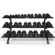 IRONSIDE Hex Dumbbell Set (5–85 lb) + Monster Rack (1530 lb) Dumbbells IRONSIDE FITNESS CANADA