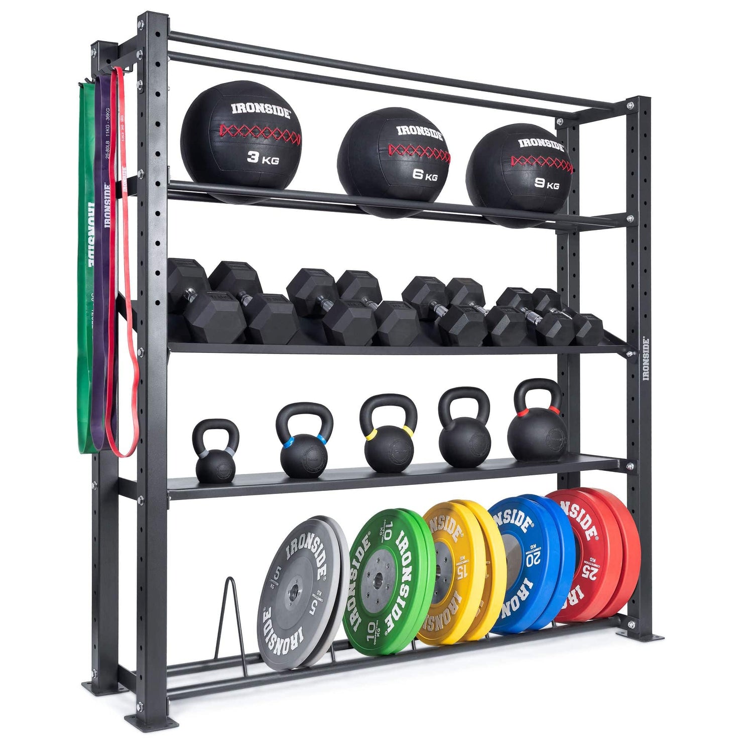 IRONSIDE Multi Storage Rack Gym Storage IRONSIDE FITNESS CANADA