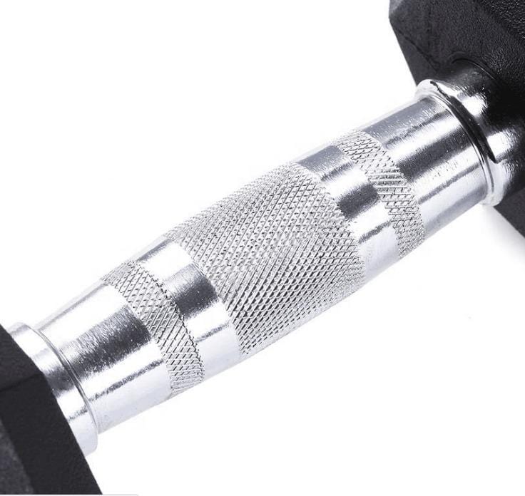 IRONSIDE Rubber Hex Dumbbells 5–100 lb (Single) Dumbbells IRONSIDE FITNESS CANADA