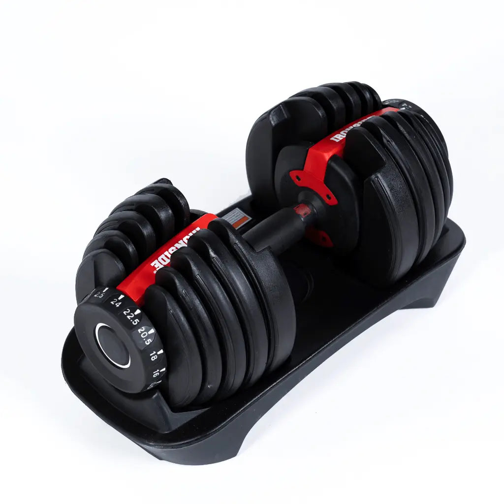 IRONSIDE Block Adjustable Dumbbell - 24kg (52.5Lb) Dumbbells IRONSIDE FITNESS CANADA