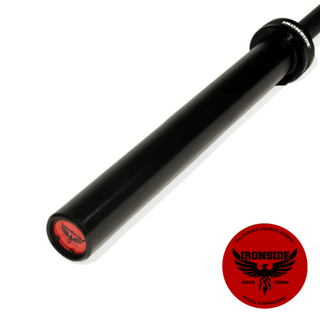 IRONSIDE 20kg Black Cerakote Olympic Barbell (700 lb) Olympic Barbells IRONSIDE FITNESS CANADA