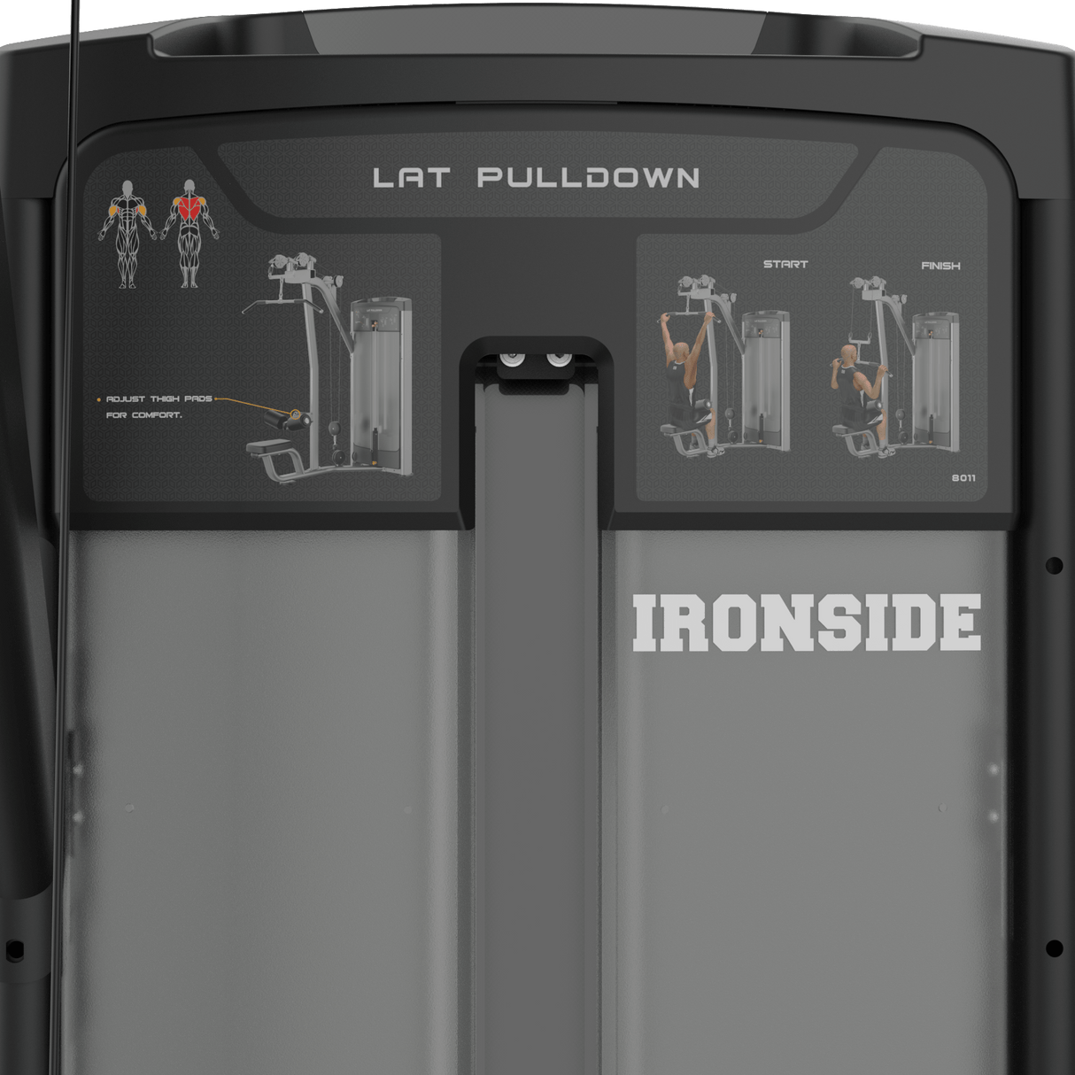 IRONSIDE Luxe Lat Pulldown Machine Strength Machines IRONSIDE FITNESS CANADA