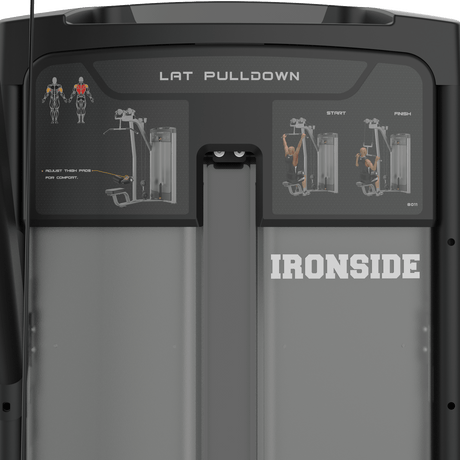 IRONSIDE Luxe Lat Pulldown Machine Strength Machines IRONSIDE FITNESS CANADA