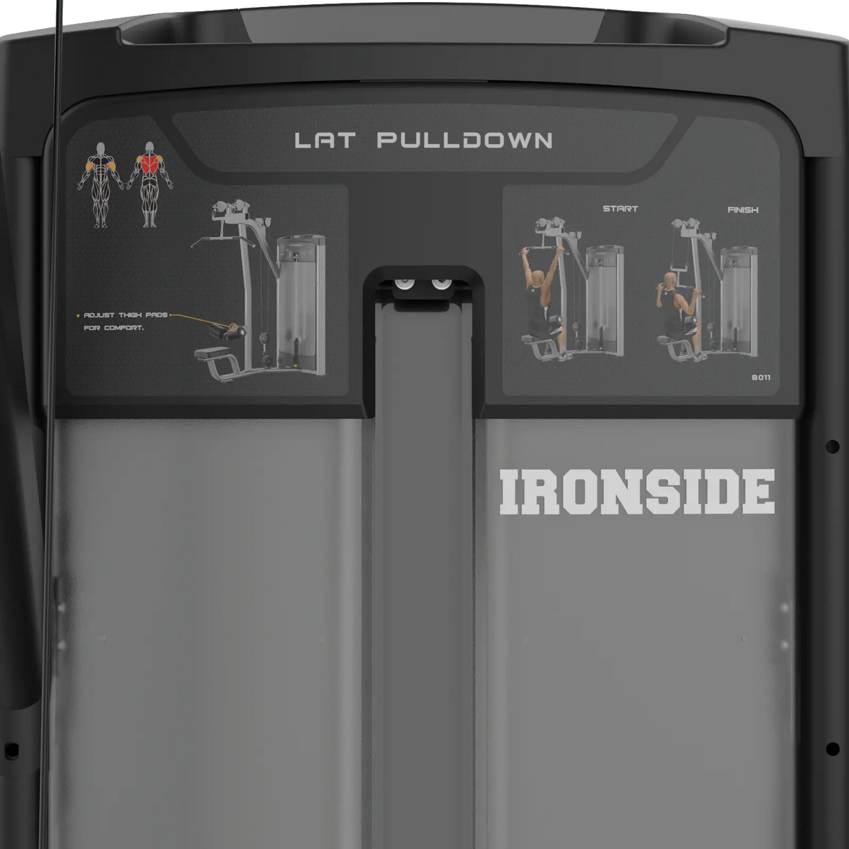 IRONSIDE Luxe Lat Pulldown Machine Strength Machines IRONSIDE FITNESS CANADA