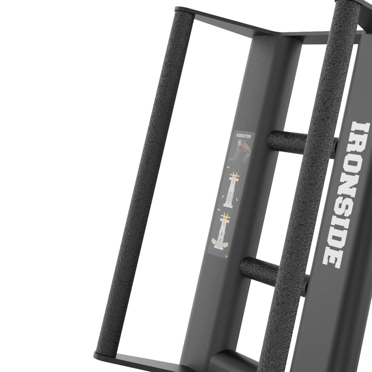 IRONSIDE Luxe Plate-Loaded Standing Abductor Strength Machines IRONSIDE FITNESS CANADA