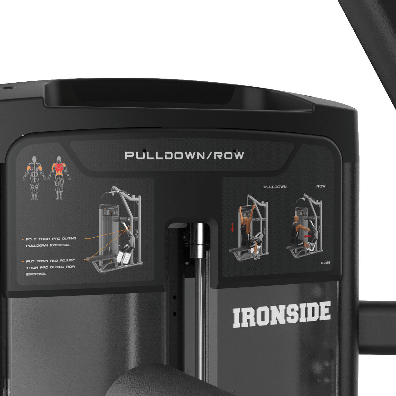 IRONSIDE Luxe Dual Lat Pulldown and Seated Row Machine Strength Machines IRONSIDE FITNESS CANADA