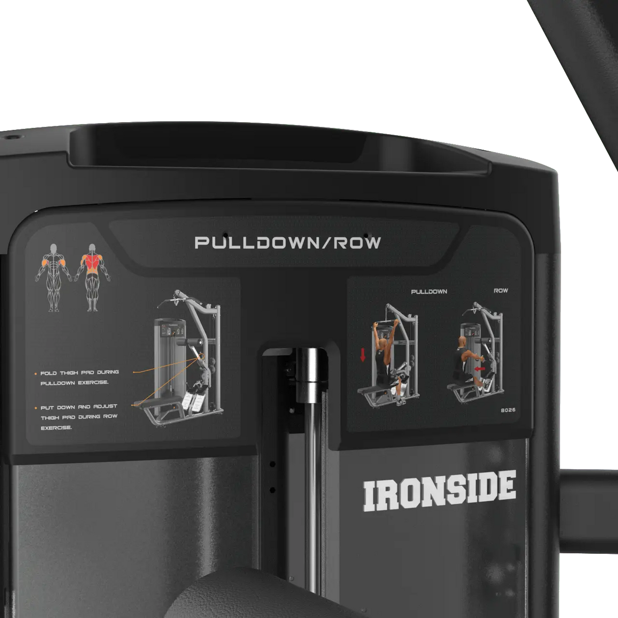 IRONSIDE Luxe Dual Lat Pulldown and Seated Row Machine Strength Machines IRONSIDE FITNESS CANADA