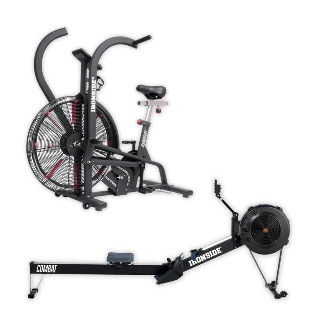IRONSIDE Combat Rower + ECHO Air Bike Pack Cardio Machines IRONSIDE FITNESS CANADA