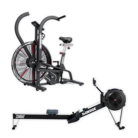 IRONSIDE Combat Rower + ECHO Air Bike Pack Cardio Machines IRONSIDE FITNESS CANADA