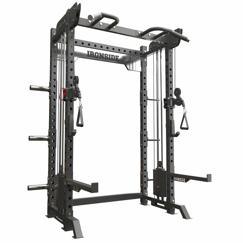 IRONSIDE Power Rack with Cable System Strength Machines IRONSIDE FITNESS CANADA