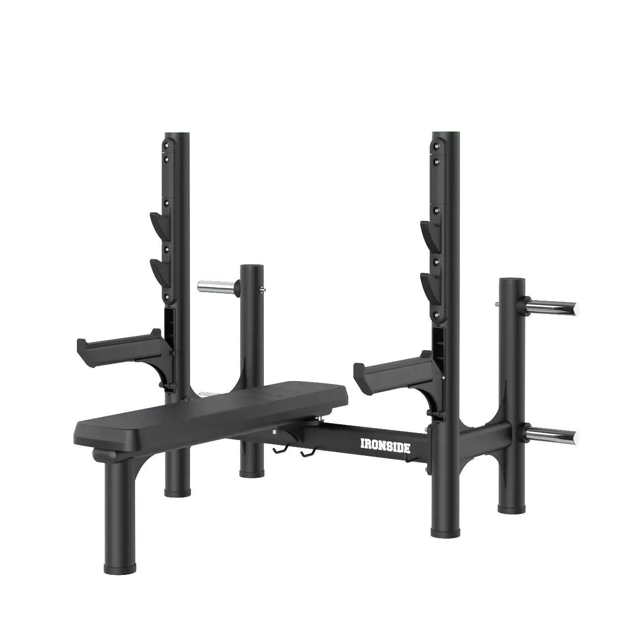 IRONSIDE Luxe Olympic Flat Bench Press - commercial grade weight bench