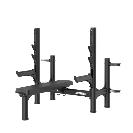 IRONSIDE Luxe Olympic Flat Bench Press - commercial grade weight bench