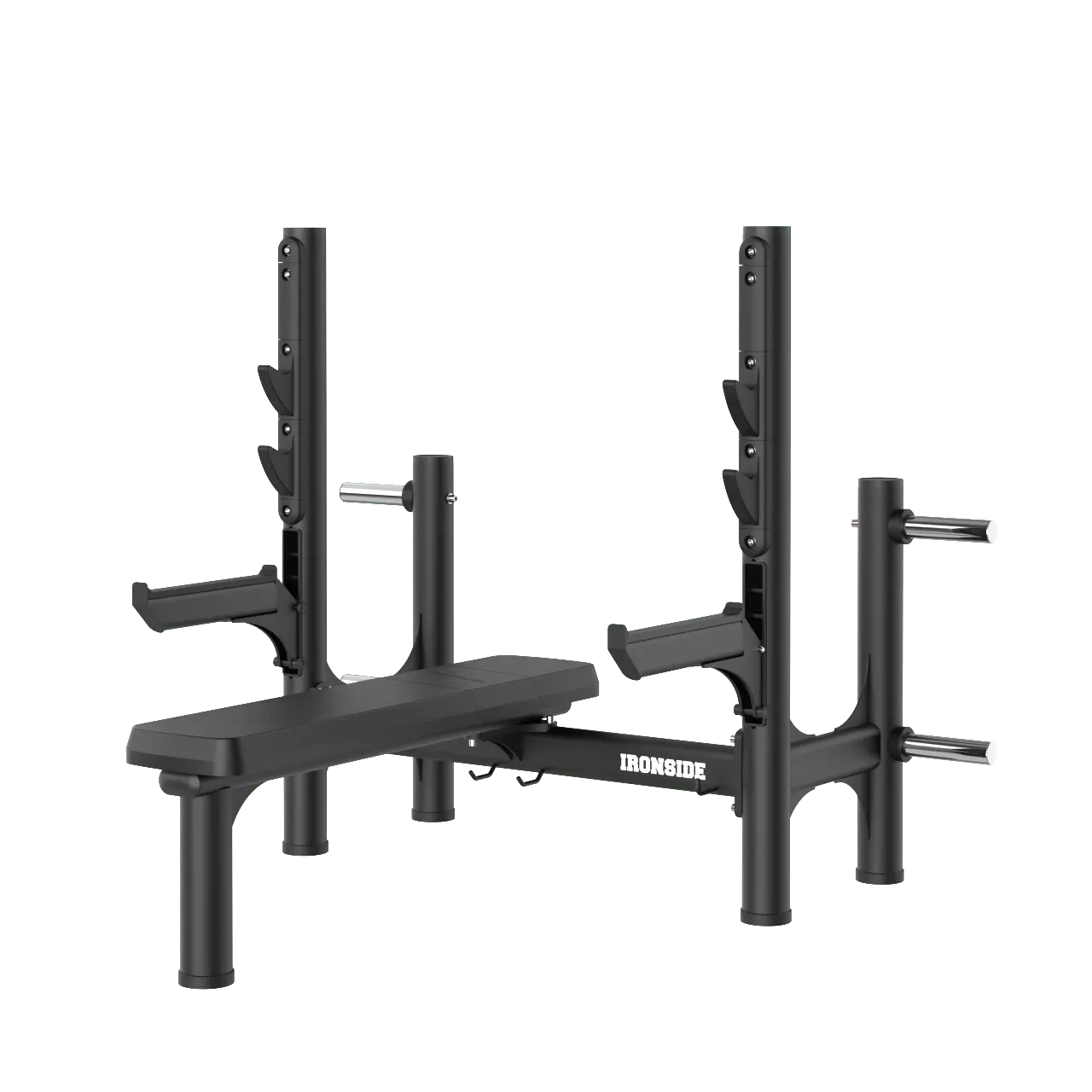 IRONSIDE Luxe Olympic Flat Bench Press - commercial grade weight bench