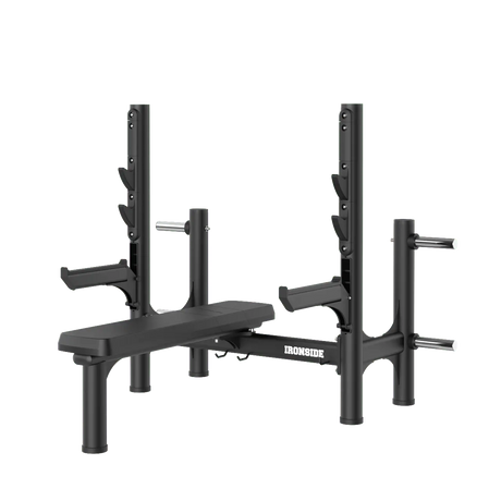 IRONSIDE Luxe Olympic Flat Bench Press - commercial grade weight bench