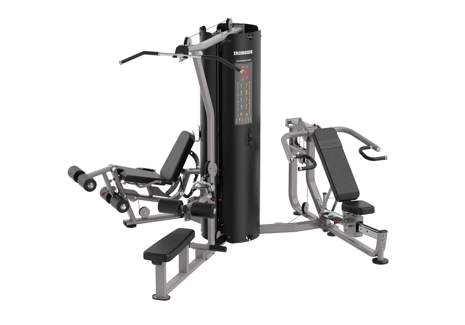 IRONSIDE Luxe 3-Stack Multi Station for corporate office gym