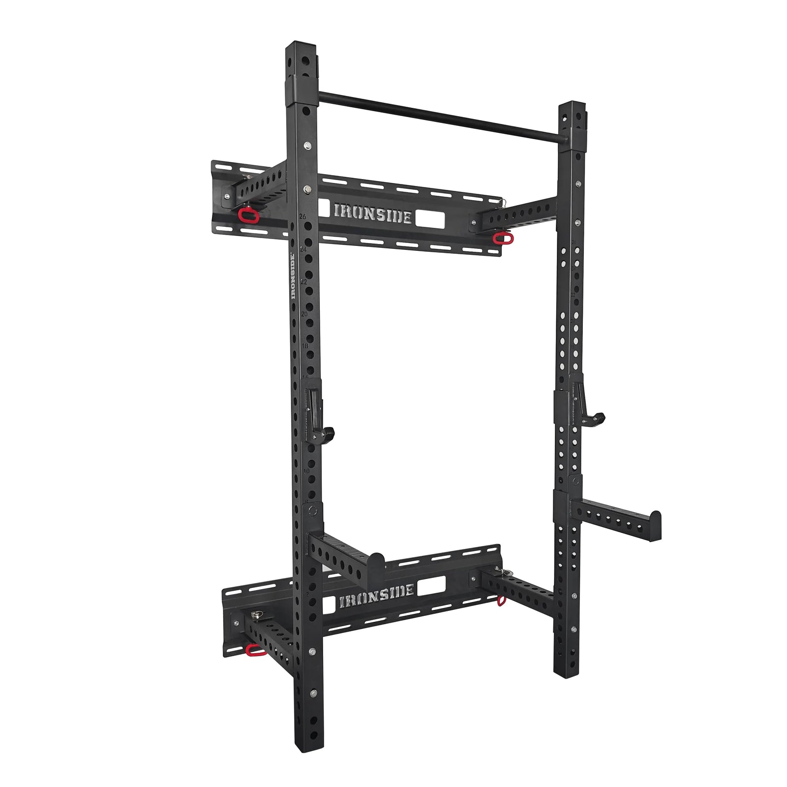 IRONSIDE Wall-Mount Folding Rack for home gyms