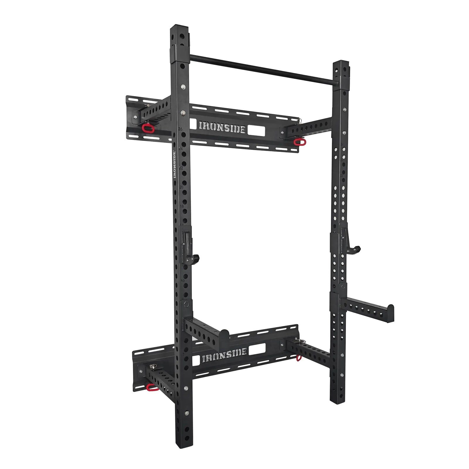 IRONSIDE Wall-Mount Folding Rack for home gyms