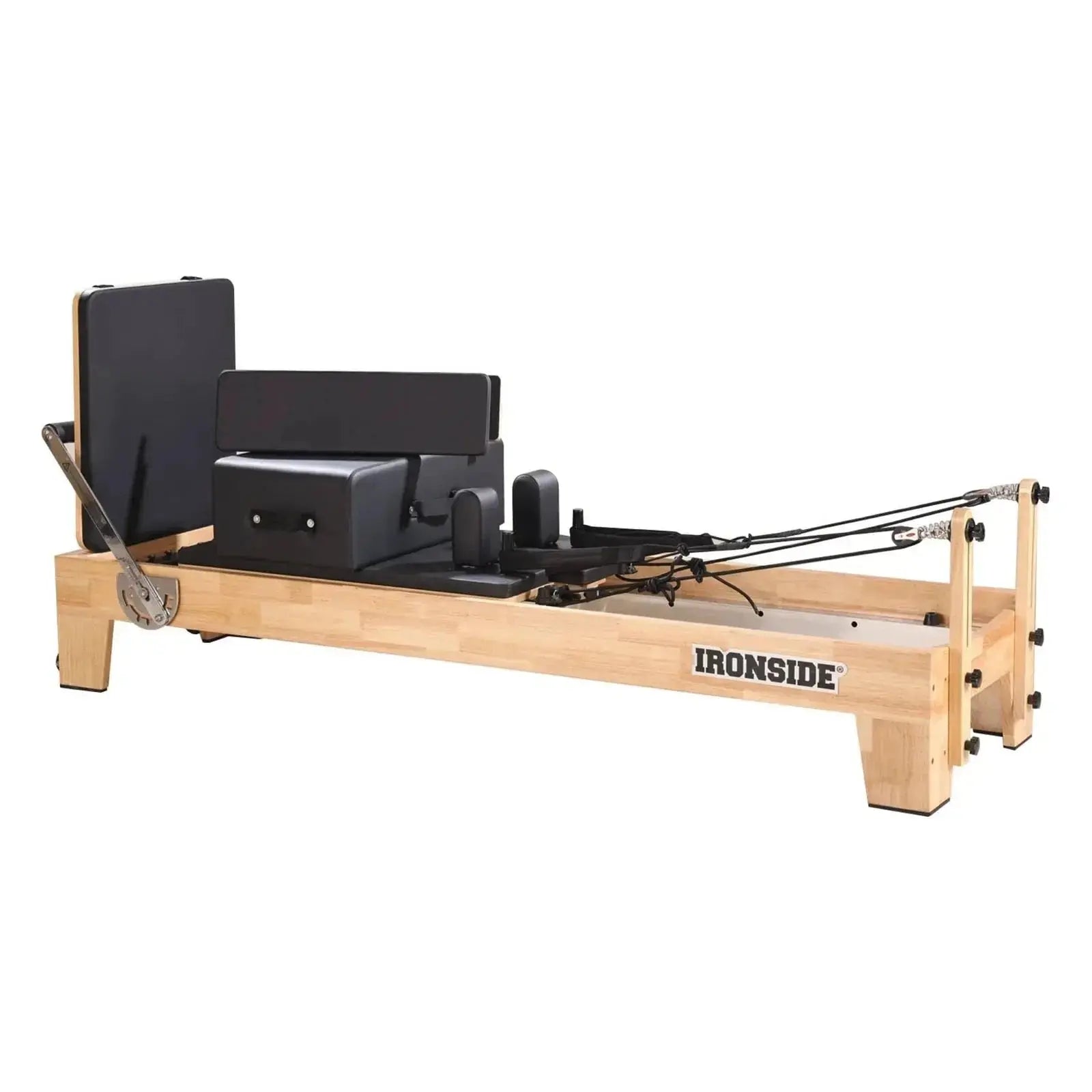 IRONSIDE Oak Wood Pilates Reformer for boutique studio setup