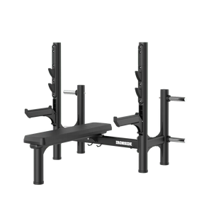 IRONSIDE Luxe Olympic Flat Bench Press – banc plat de musculation pour un box de CrossFit