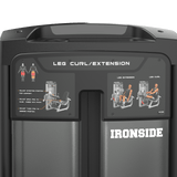 IRONSIDE Luxe Dual Leg Curl & Extension Machine