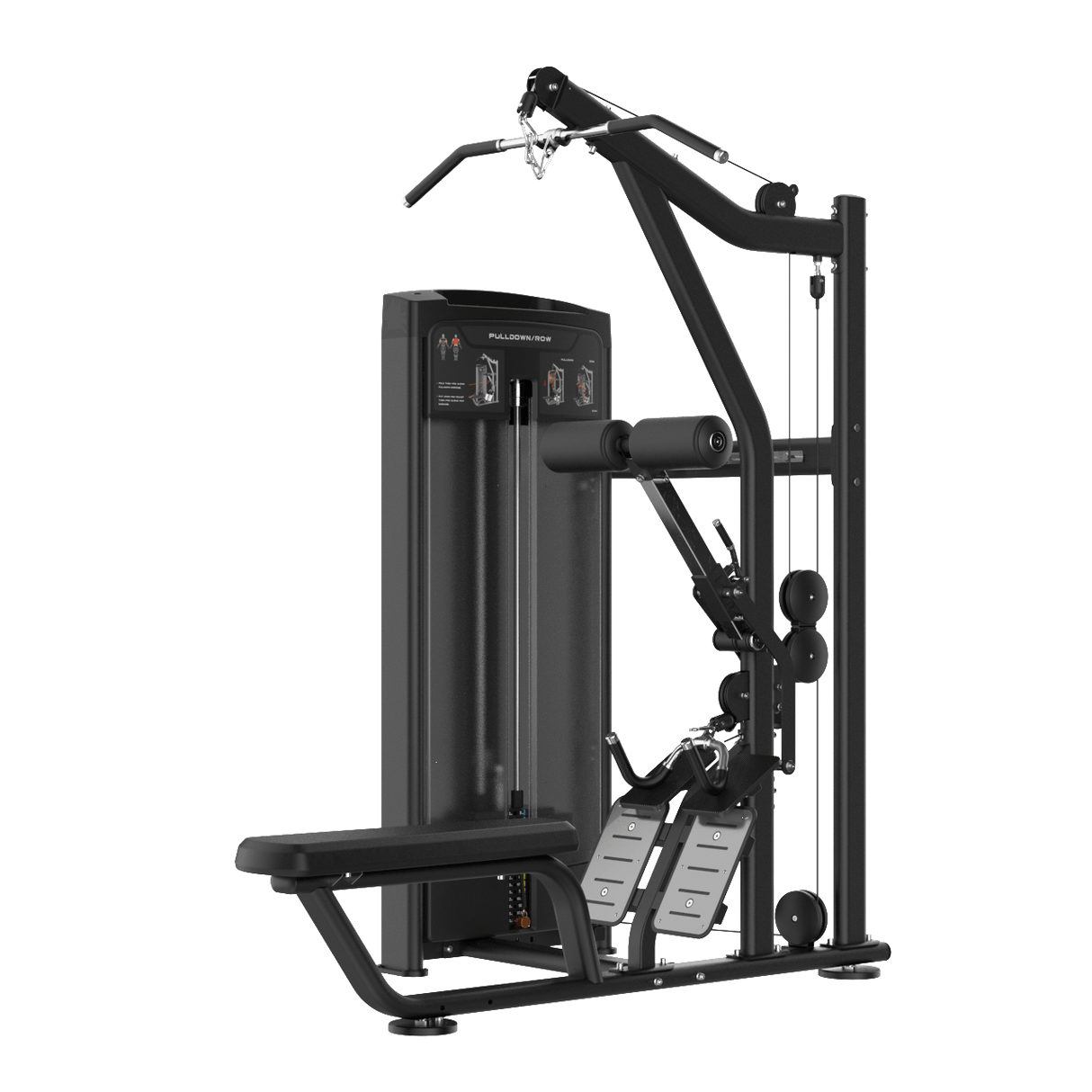 IRONSIDE Luxe Dual Lat Pulldown and Seated Row Machine