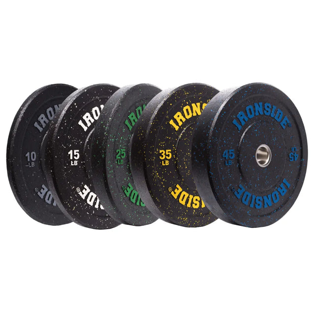 IRONSIDE Hi-Temp bumper plate set, 260 lb of Olympic weight plates