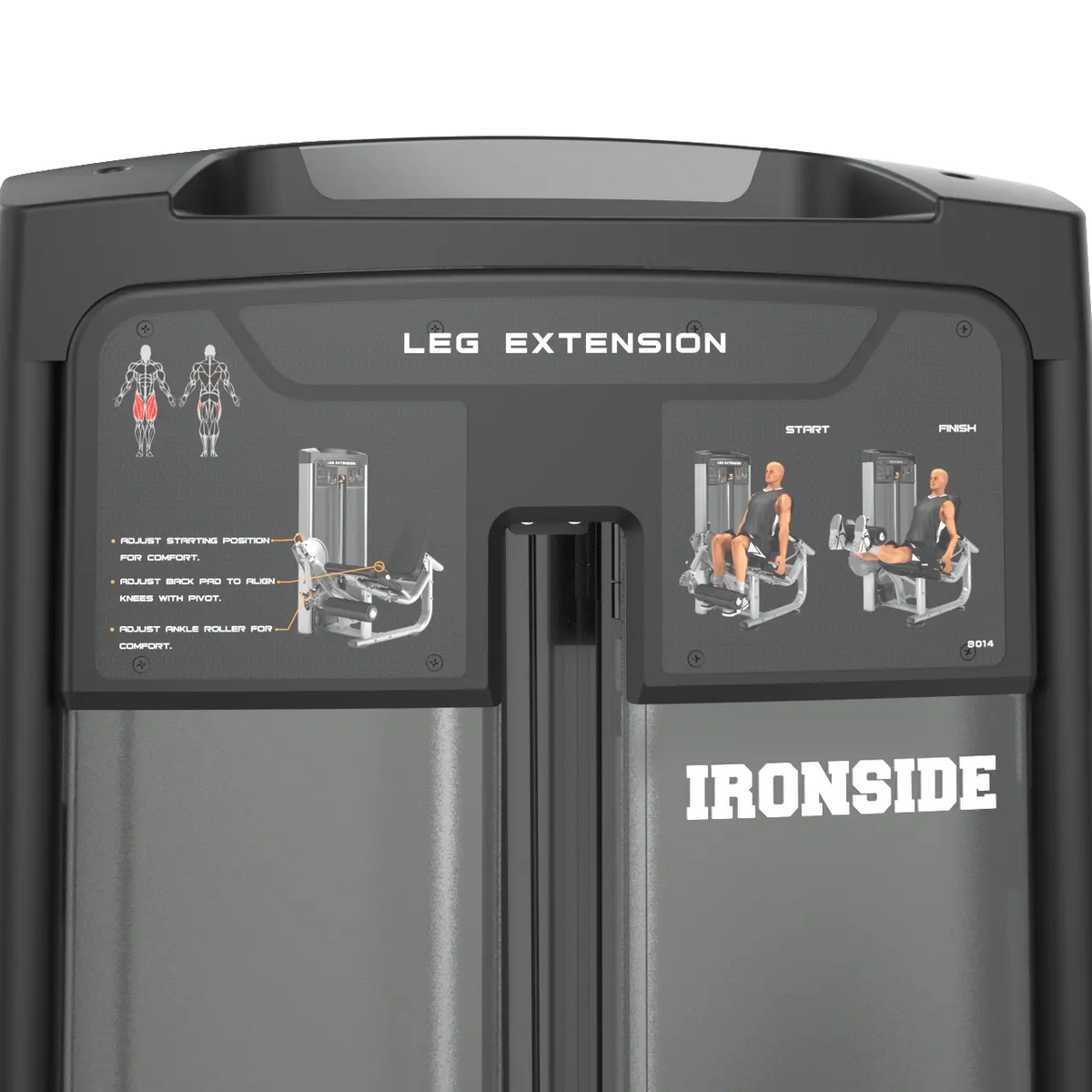 Side Extension Machine IRONSIDE Luxe Leg Extension Machine | Premium Fitness Machines Canada